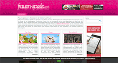 Desktop Screenshot of frauen-spiele.com